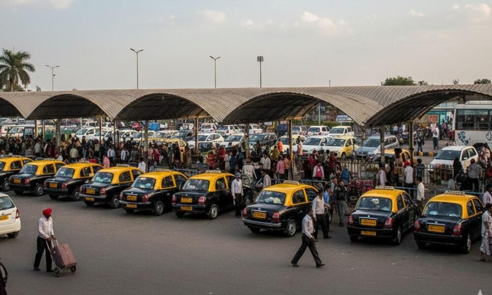 railway station connectivity app based cab pickup India transport system