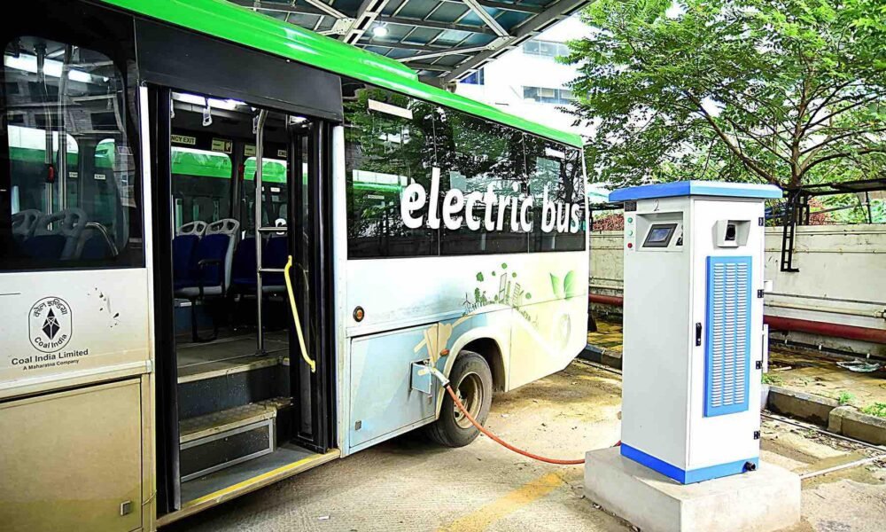 electric bus charging station depot India EV infrastructure Nagpur