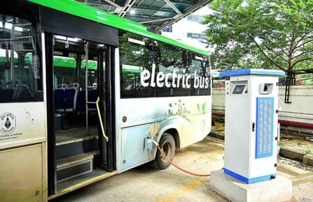 electric bus charging station depot India EV infrastructure Nagpur