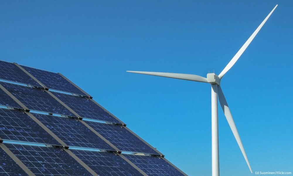solar panels wind turbines renewable energy infrastructure india