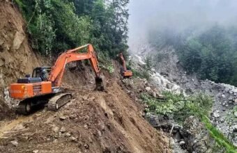 Himalayan road construction landslide protection infrastructure mountains India