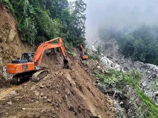 Himalayan road construction landslide protection infrastructure mountains India