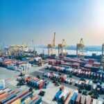 Cargo port and logistics infrastructure supporting freight transport in India.