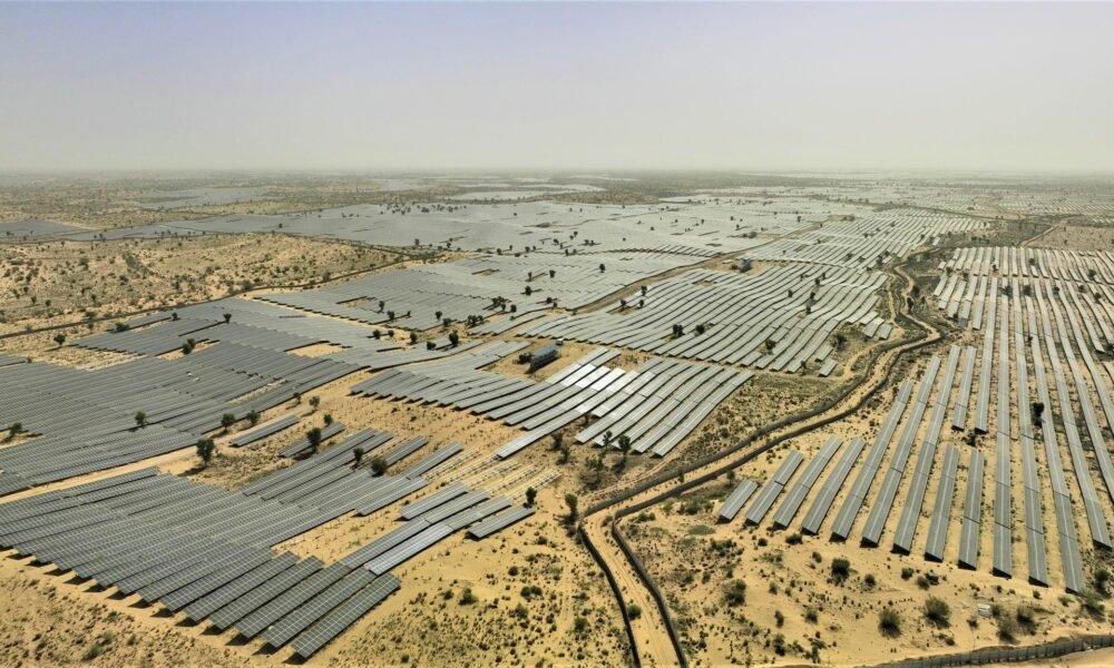 Large-scale solar power and renewable energy infrastructure projects in Rajasthan