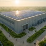 Modern data centre servers and digital infrastructure facility in India.
