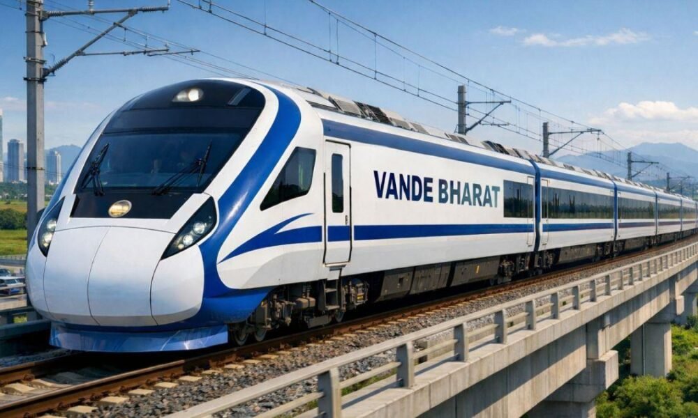 Vande Bharat train India modern railway infrastructure high speed train