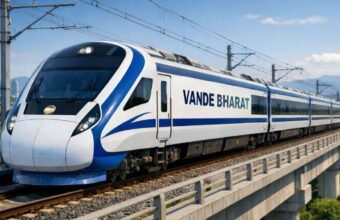 Vande Bharat train India modern railway infrastructure high speed train