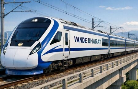 Vande Bharat train India modern railway infrastructure high speed train