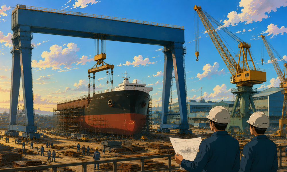 SDHI shipyard expansion with new Goliath crane to boost India's maritime manufacturing