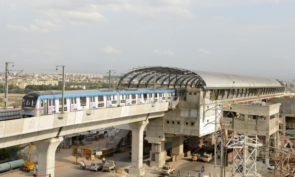 Hyderabad Metro Rail and urban transport infrastructure development in Telangana.