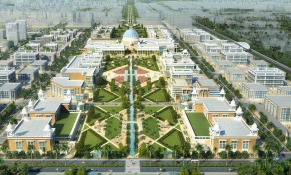 : Infrastructure development and urban planning projects in Amaravati, Andhra Pradesh.