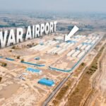 Jewar and Navi Mumbai airport infrastructure development projects in India.