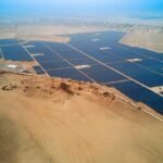 Large-scale solar energy infrastructure project in Rajasthan.