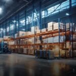Modern warehousing facility supporting logistics and supply chain operations.