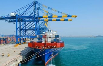 Cargo port and maritime infrastructure development in Gujarat.
