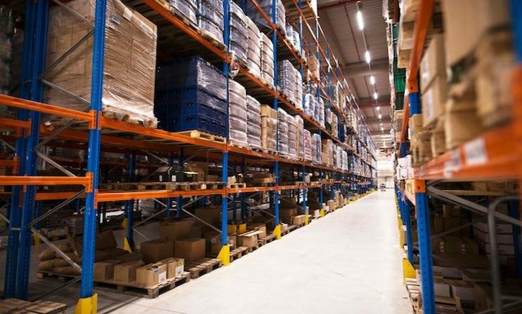 Modern warehousing facility supporting logistics and supply chain operations.