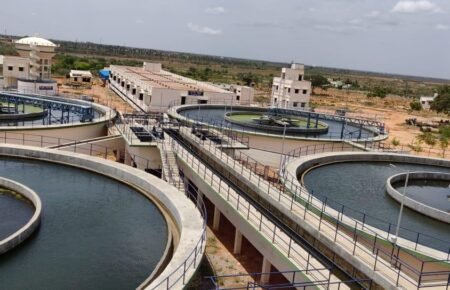 Water treatment and urban water supply infrastructure in Chennai, Tamil Nadu.