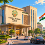 Modern hyperscale data centre campus representing Gujarat's new digital infrastructure policy.
