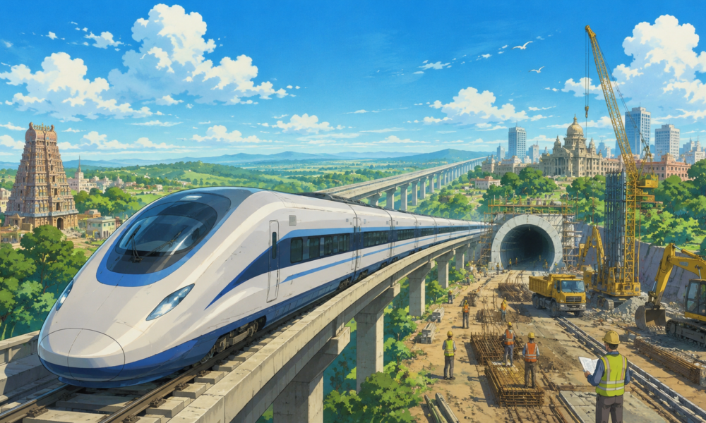 Chennai Bengaluru Bullet Train Project Enters Pre-Construction Phase