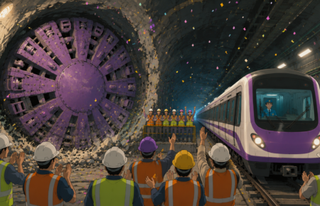 Kolkata Metro Purple Line, Victoria Station tunnel breakthrough, TBM Durga, Metro Rail India, Urban Infrastructure, Underground Metro, Smart Mobility, Public Transport, Infrastructure News, XInfra
