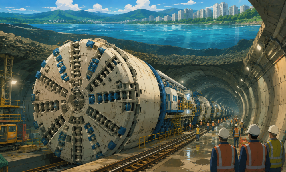 India's First Undersea Railway Tunnel Reaches Major Construction Milestone