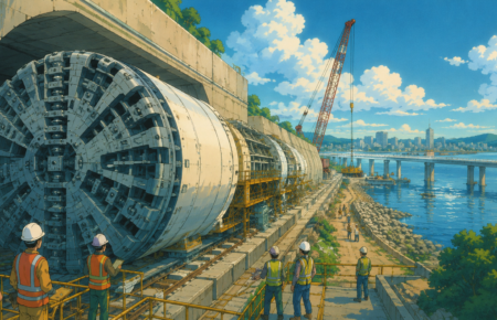 India Begins Construction of First Undersea Bullet Train Tunnel Beneath Thane Creek