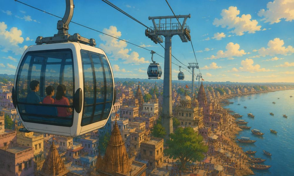 India's First Urban Public Transport Ropeway Nears Completion in Varanasi