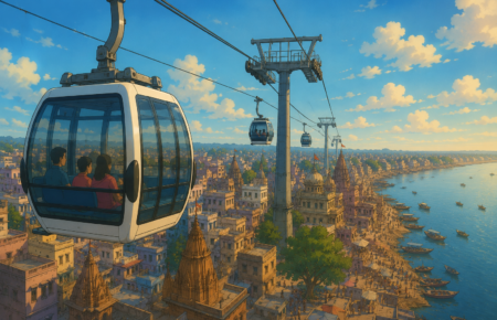 India's First Urban Public Transport Ropeway Nears Completion in Varanasi