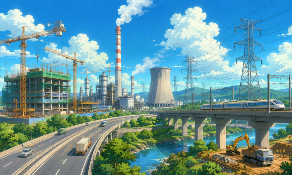 India's Core Infrastructure Output Rises in June 2026