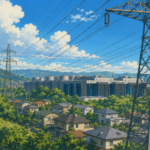 High-voltage transmission lines built to support electricity demand from AI data centres