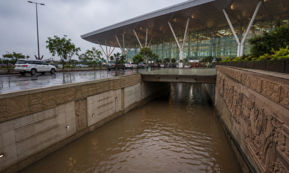 Noida International Airport in Jewar after heavy rainfall