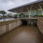Noida International Airport in Jewar after heavy rainfall