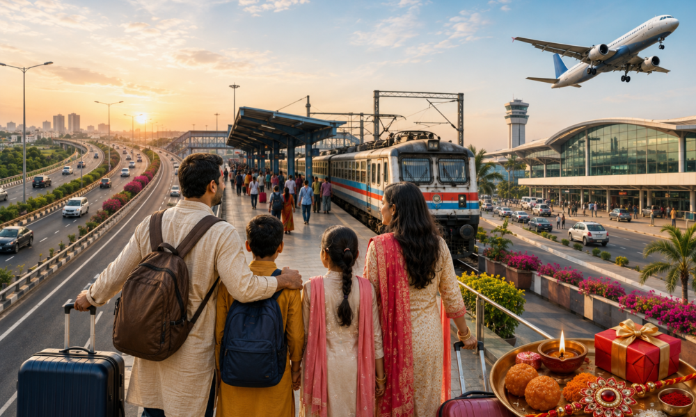 Raksha Bandhan 2026: How Roads, Railways & Airports Connect Families