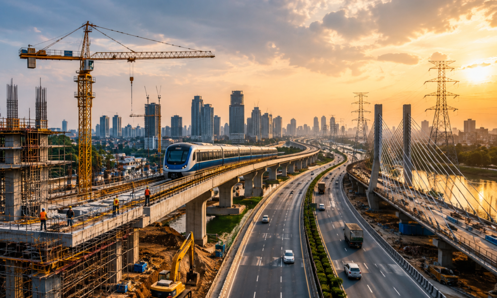 India Tracks 1,775 Infrastructure Projects Worth ₹37.11 Lakh Crore as Cost Estimates Rise