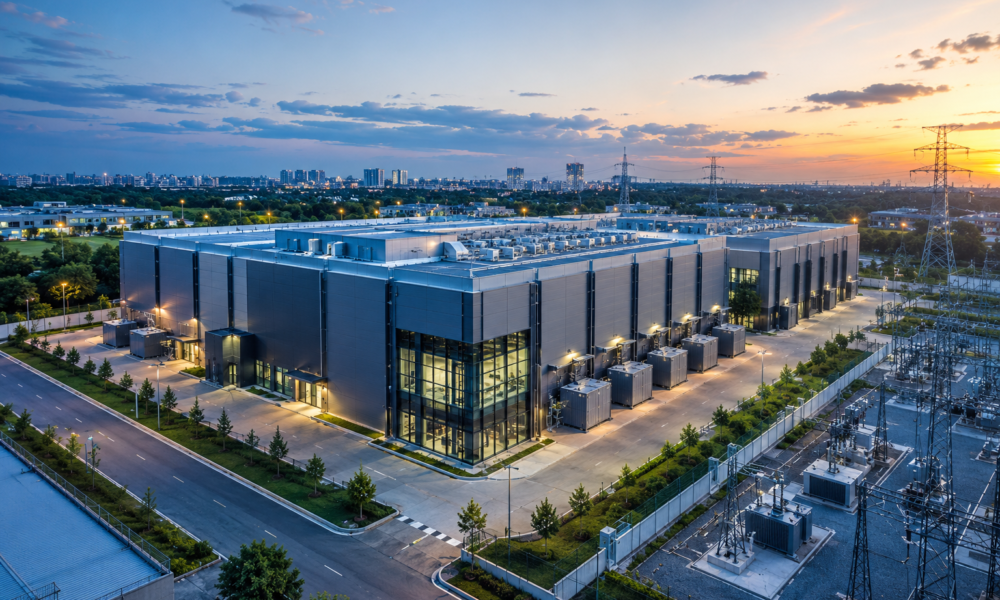 Modern hyperscale data centre campus representing India's growing digital infrastructure investment.