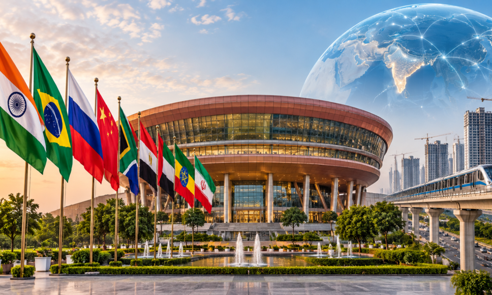 India BRICS Summit 2026 at Bharat Mandapam in New Delhi