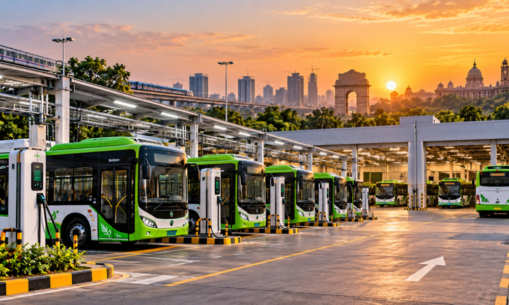Delhi Approves ₹300.61 Crore E-Bus Charging Network