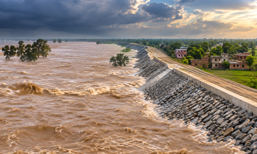 Flood Situation Near the Gandak River: How Flood-Control Infrastructure Can Protect Bihar's Settlements