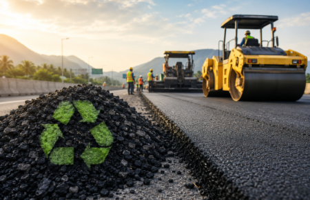 India Demonstrates 60% Recycled Asphalt Technology on NH-716