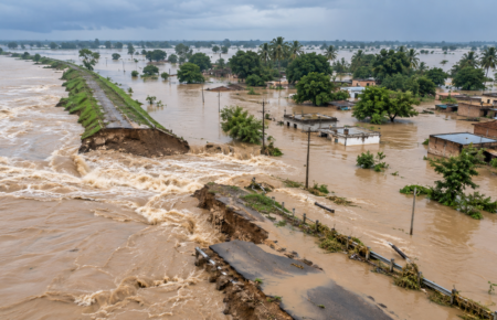 East Champaran floods affecting roads and rural infrastructure in Bihar