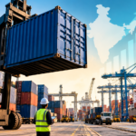 India Approves ₹10,000-Crore Container Manufacturing Scheme to Expand Domestic Capacity Ten-Fold Shipping containers stacked at an Indian port terminal with cargo cranes and maritime logistics operations.