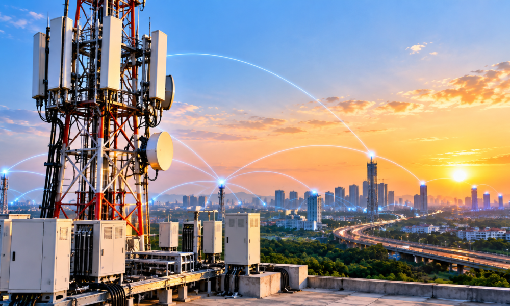 Fibre-optic cables and telecommunications networking equipment used in broadband infrastructure