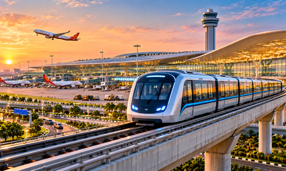 Delhi Airport ₹3,500 crore automated air train planned for 2027