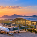 Alluri Sitarama Raju International Airport terminal at Bhogapuram in Andhra Pradesh