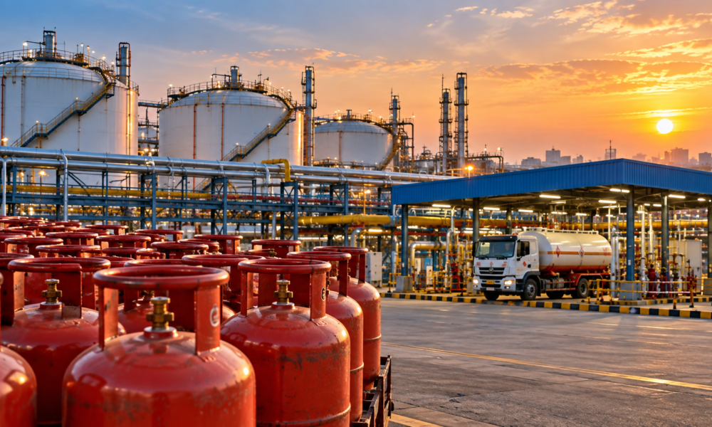 LPG cylinder storage and distribution infrastructure in India